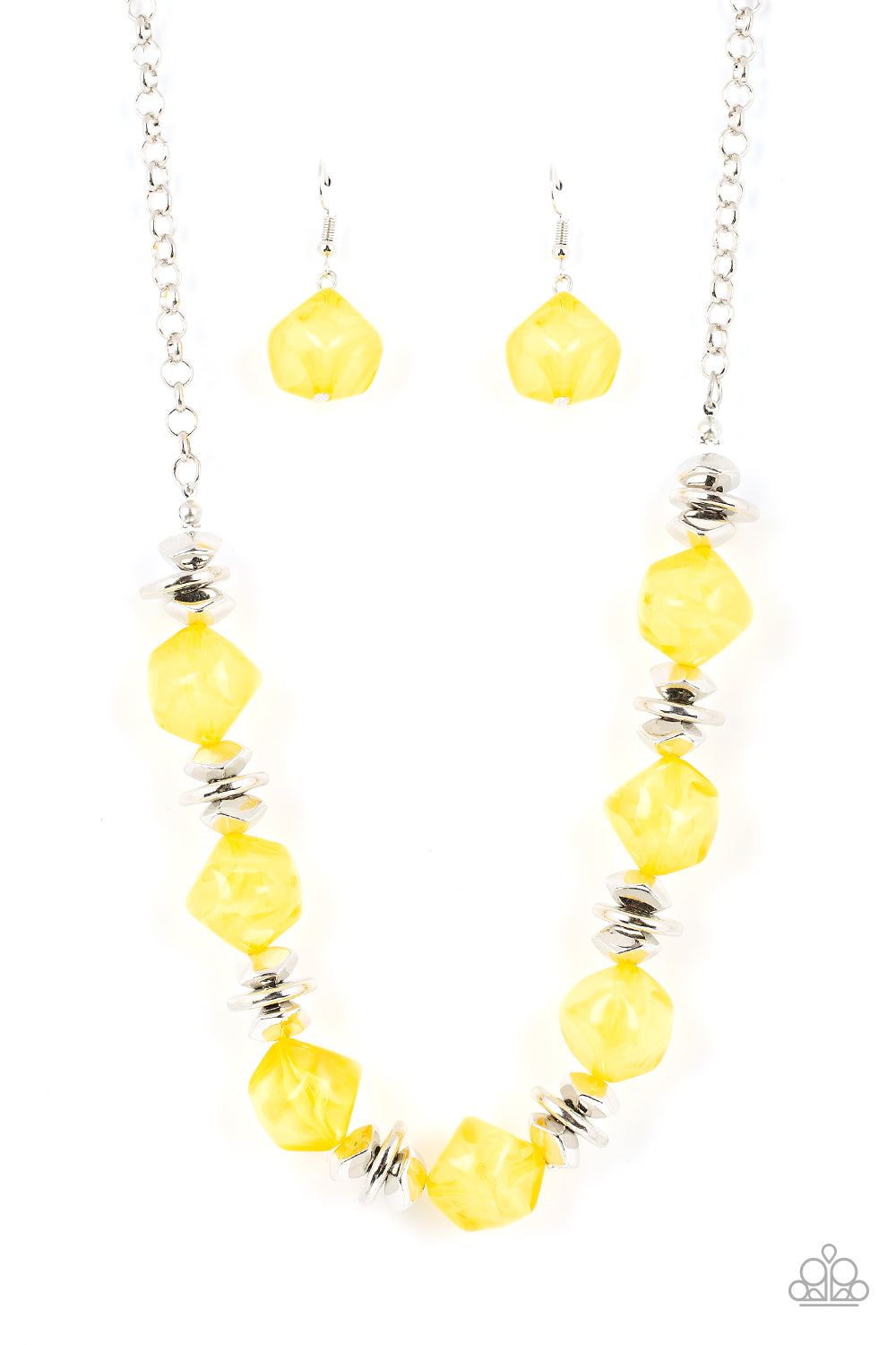 Island Ice - Yellow Paparazzi Accessories