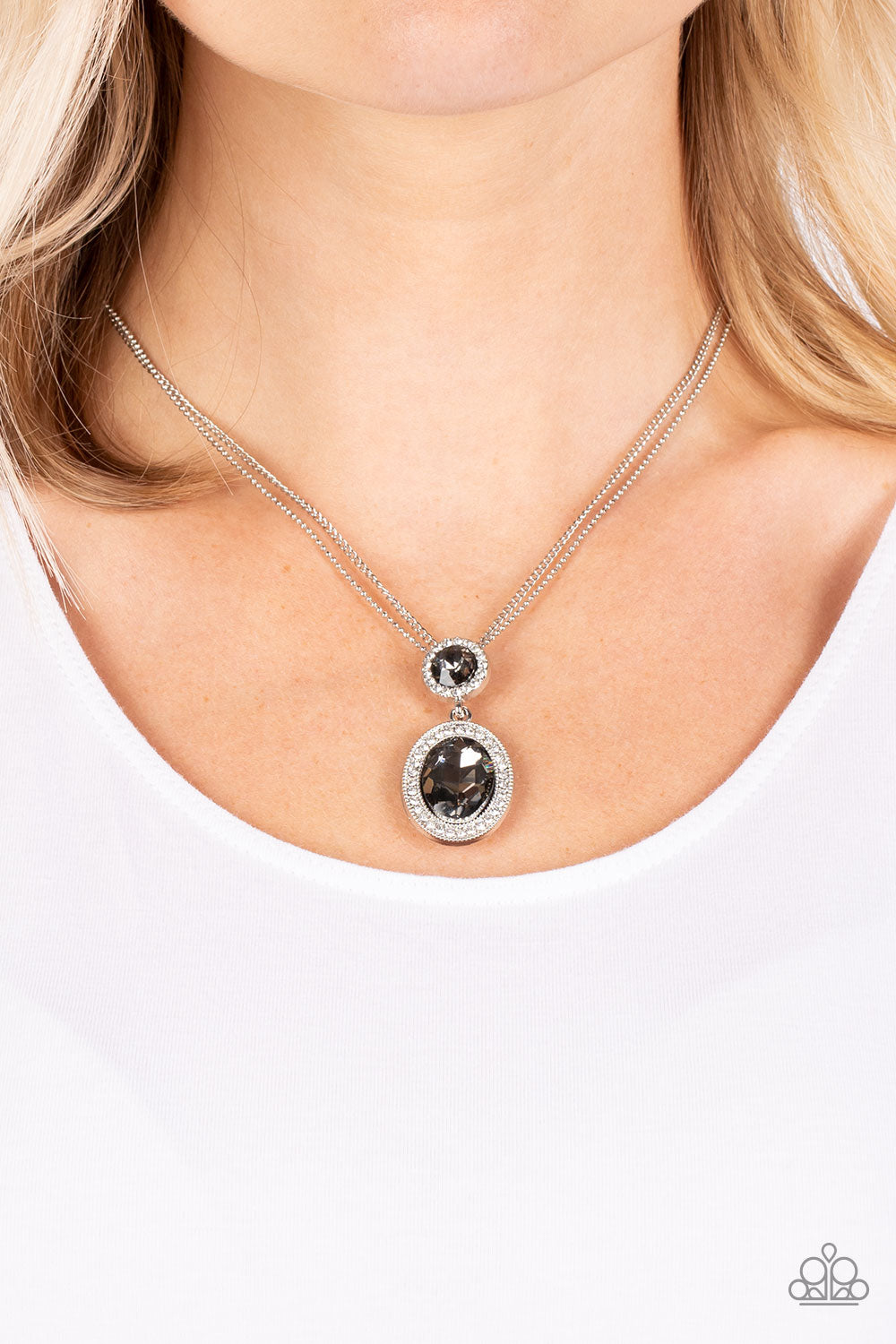 Castle Diamonds - Silver Paparazzi Accessories