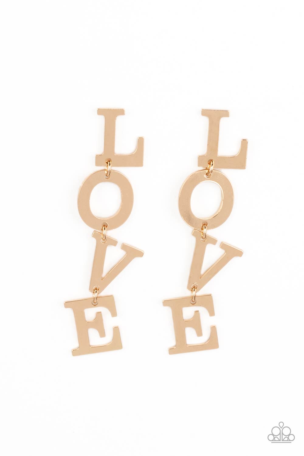 L-O-V-E - Gold Paparazzi Accessories