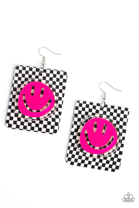 Cheeky Checkerboard - Pink Paparazzi Accessories