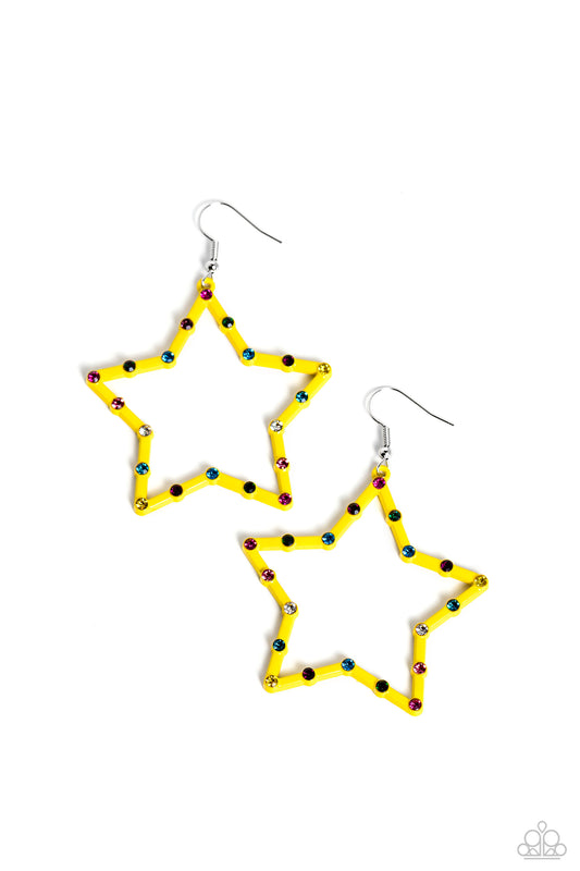 Confetti Craze - Yellow Paparazzi Accessories