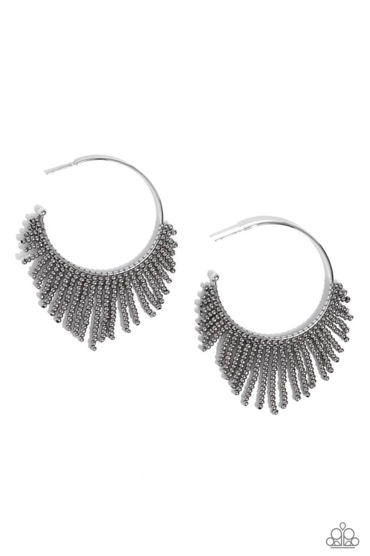 Tailored Tassel - Silver Paparazzi Acceessories