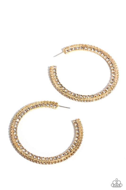 Scintillating Sass - Gold Paparazzi Accessories