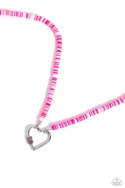 Clearly Carabiner - Pink Paparazzi Acceessories