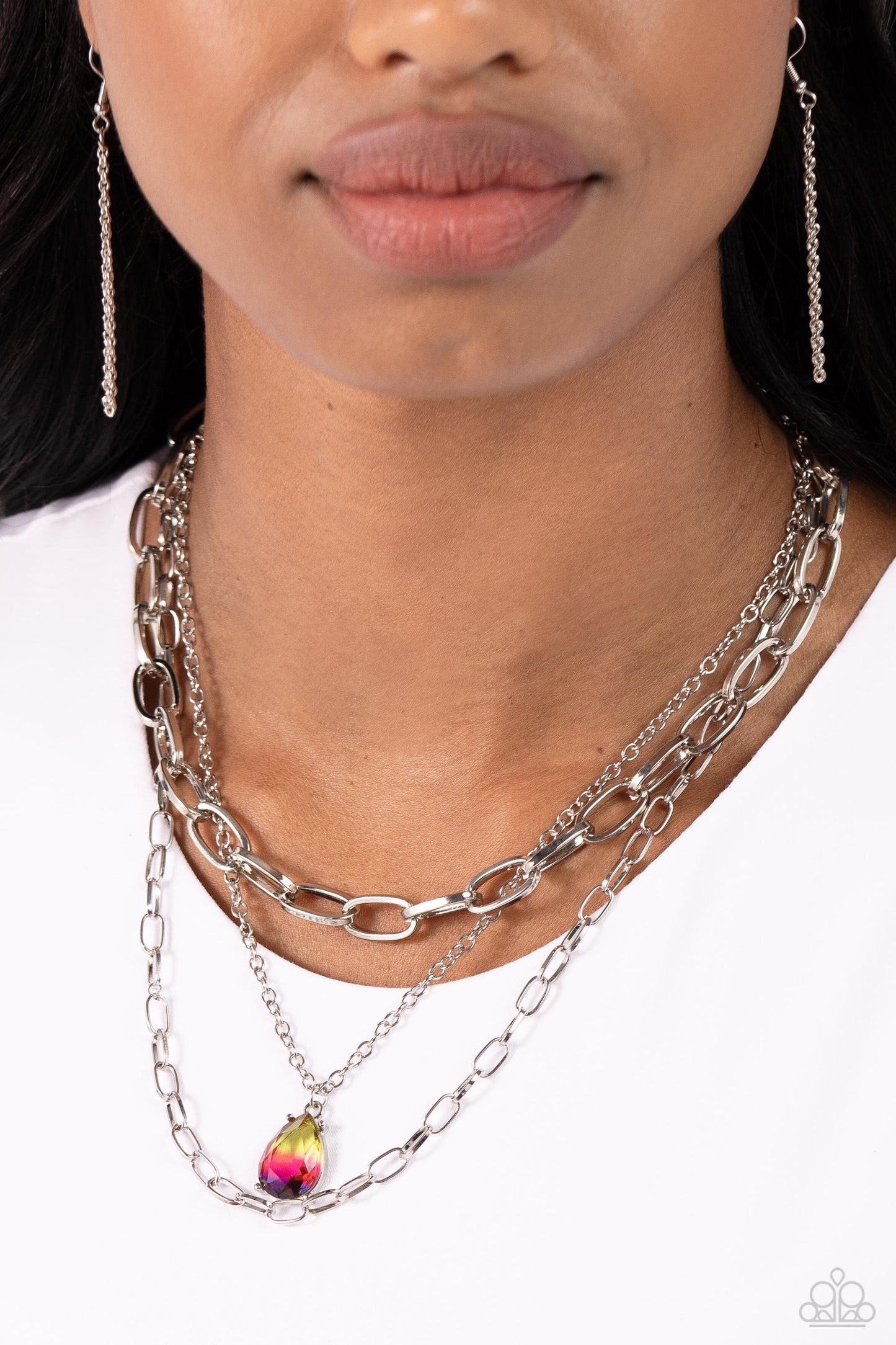Teardrop Tiers - Multi Paparazzi Accessories