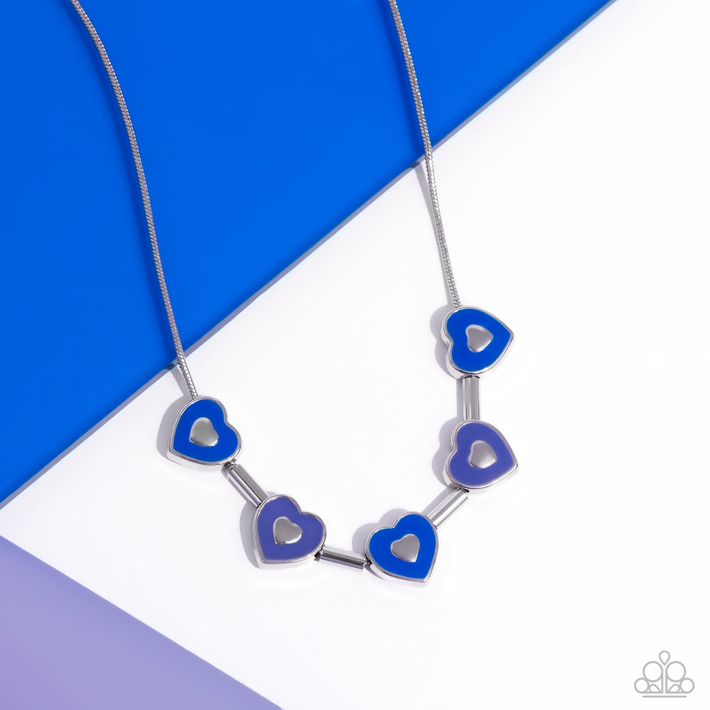 ECLECTIC Heart - Blue Paparazzi Accessories