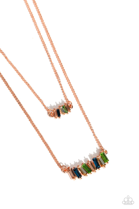 Easygoing Emeralds - Copper Paparazzi Accessories