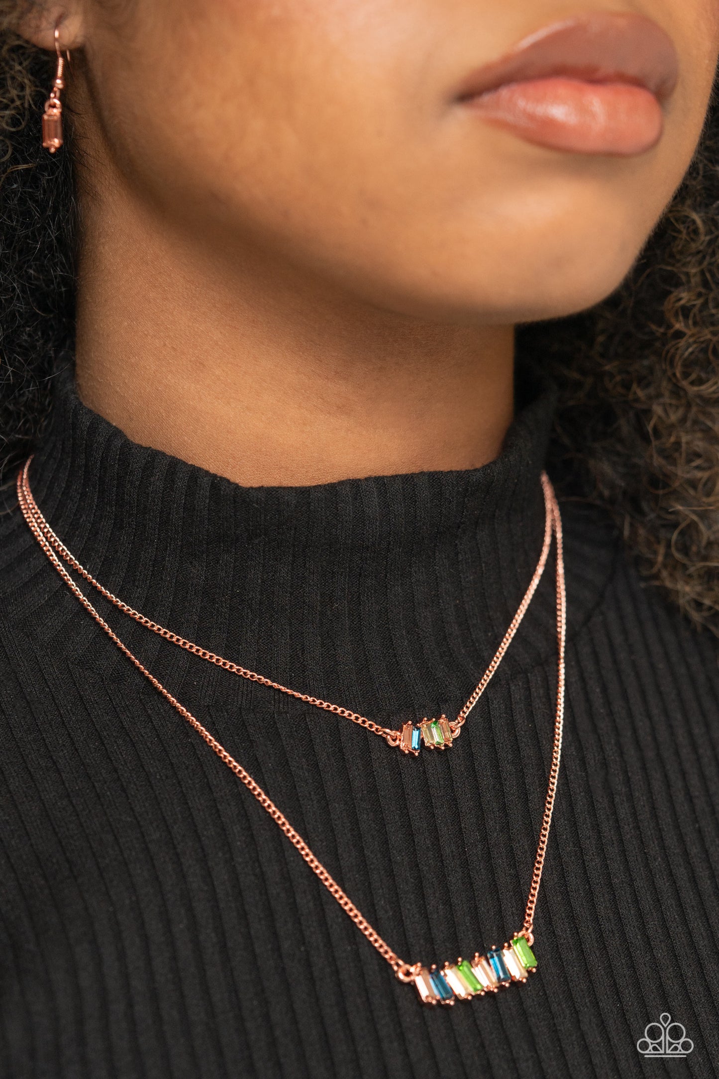 Easygoing Emeralds - Copper Paparazzi Accessories