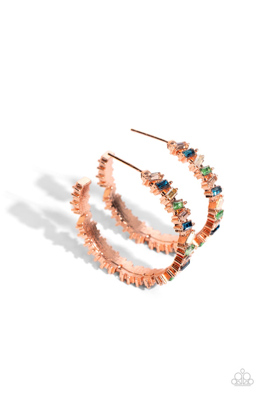 Effortless Emeralds - Copper Paparazzi Accessories