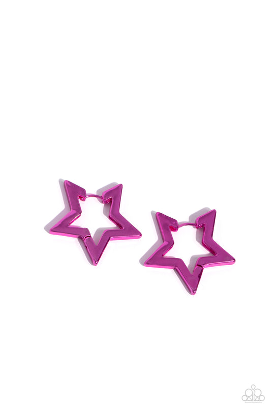 In A Galaxy STAR, STAR Away - Pink Paparazzi Accessories